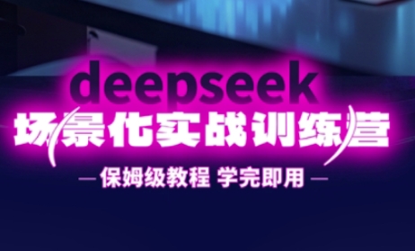 DeepSeek场景化实战训练营，保姆级教程，学完即用，手把手教你用DeepSeek提升效率-天时网